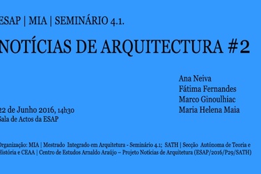 NOTÍCIAS DE ARQUITETURA #2