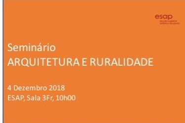 ARQUITETURA E RURALIDADE