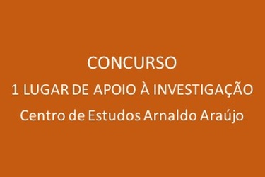 Concurso para 1 contrato de apoio à investigação